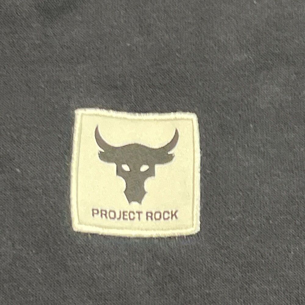 Under Armour Project Rock Crop Cropped Hoodie Womens Medium Black Full Zip - Picture 8 of 11